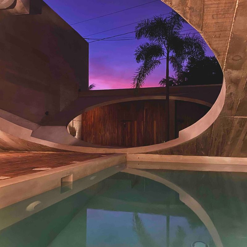 Brutalist Home in Zicatela