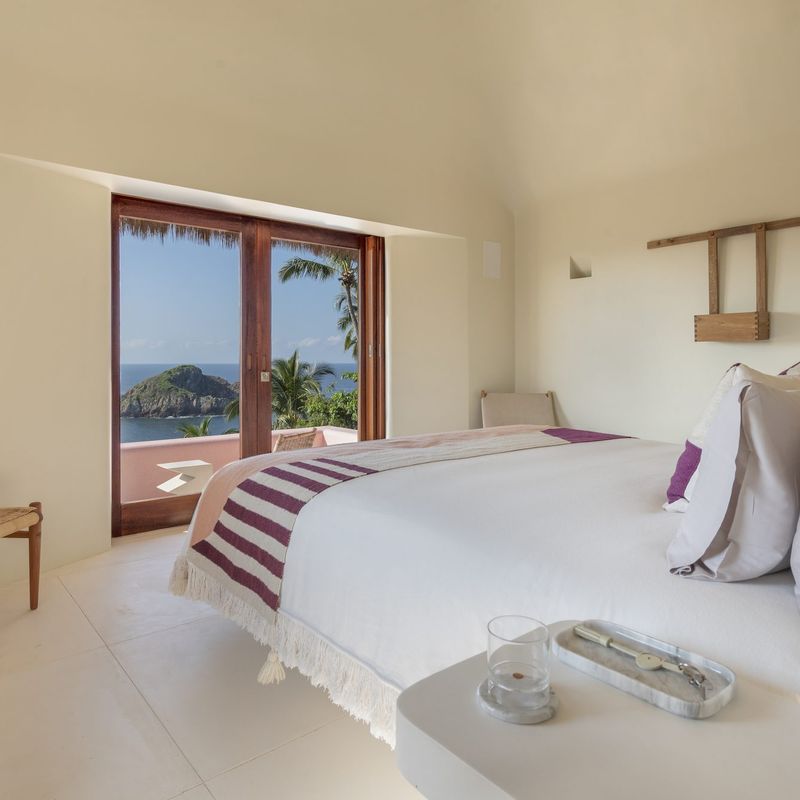 Pink Cliffside Villa in Careyes