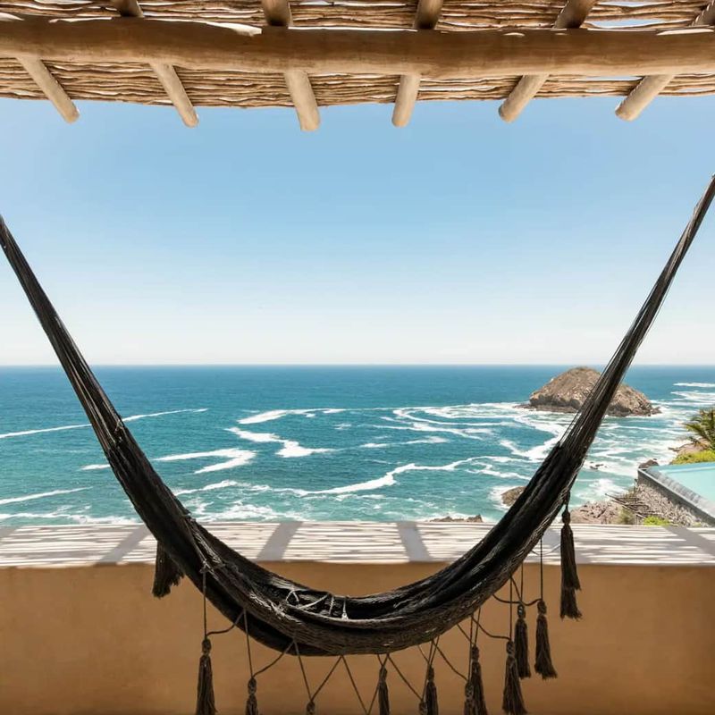 Pink Cliffside Villa in Careyes 