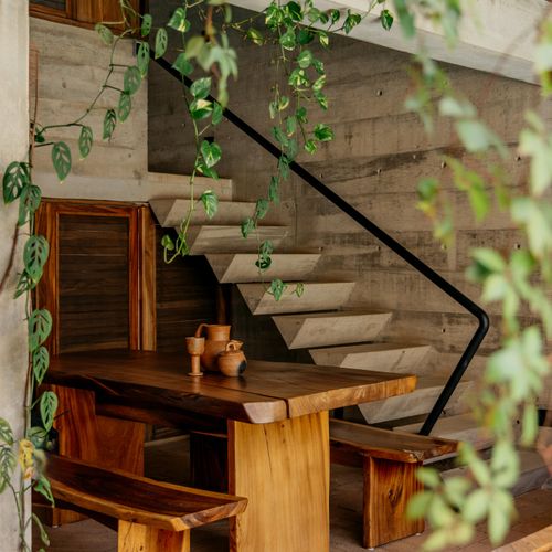 Brutalist Home in Zicatela