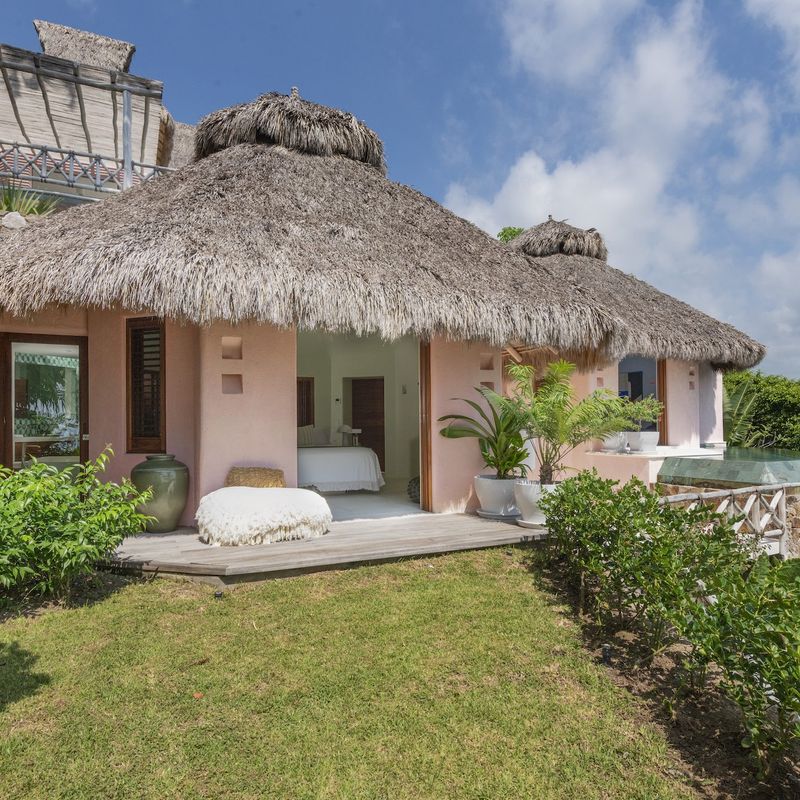 Pink Cliffside Villa in Careyes