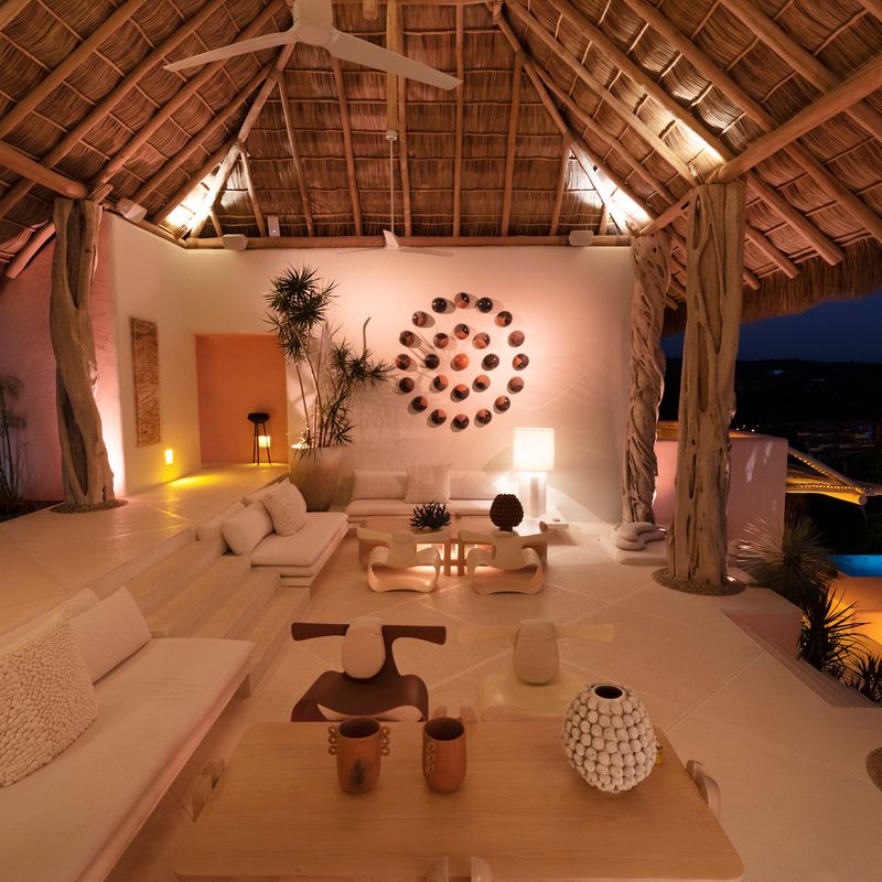 Pink Cliffside Villa in Careyes