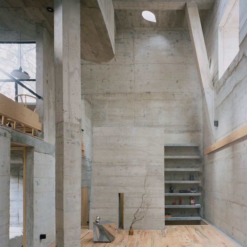 Brutalist Home in Mountains Outside CDMX