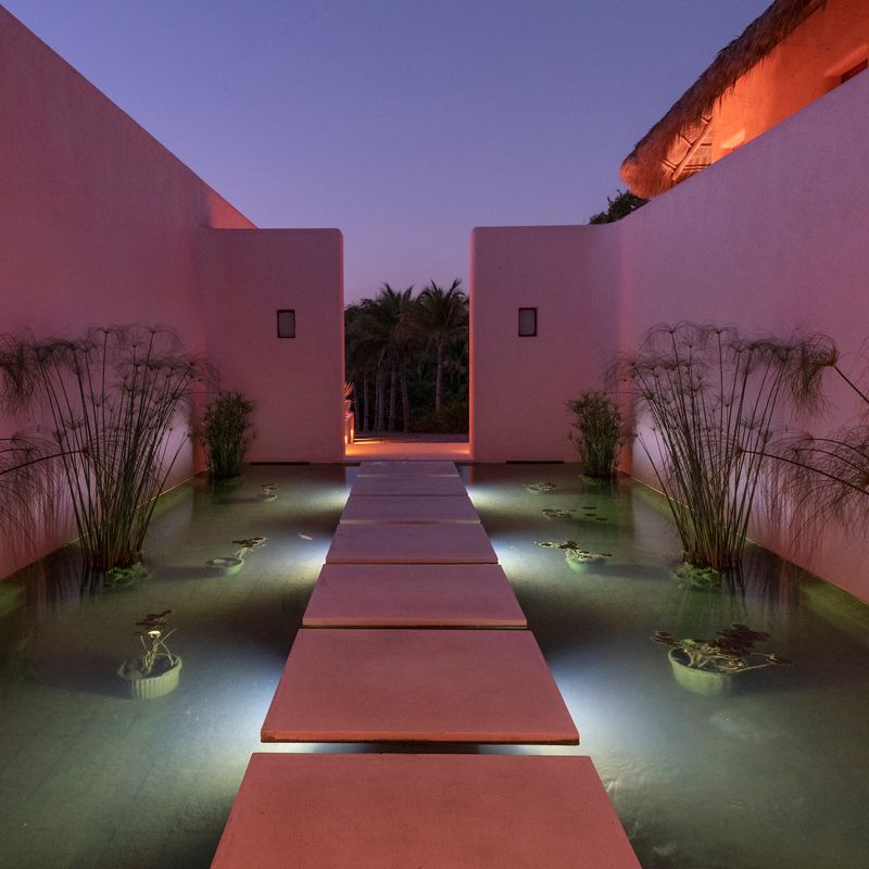 Pink Cliffside Villa in Careyes