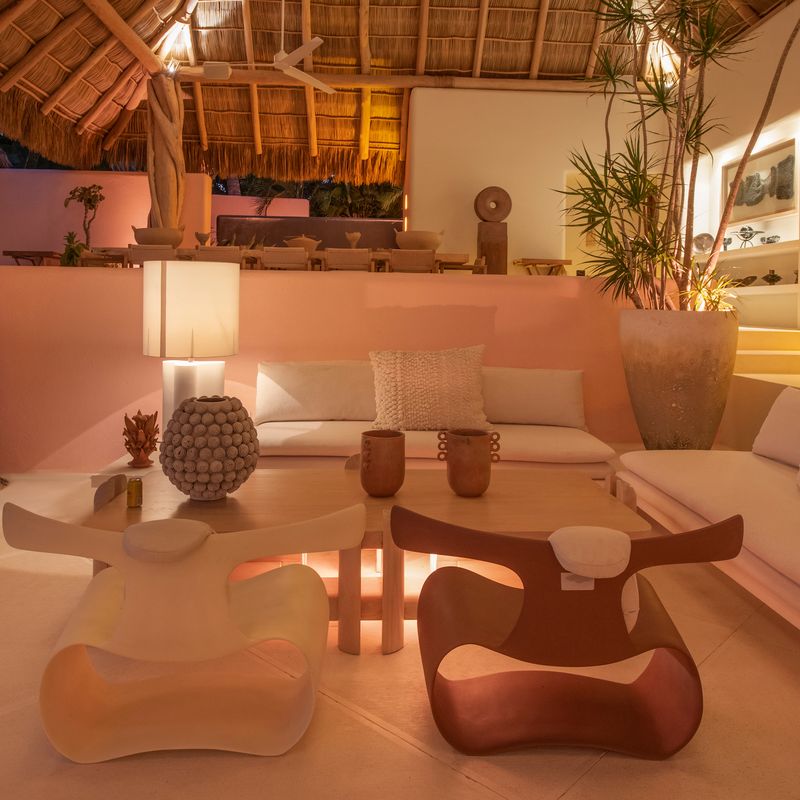 Pink Cliffside Villa in Careyes