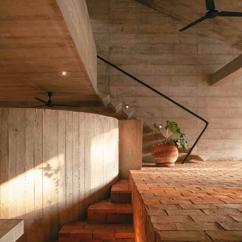 Brutalist Home in Zicatela