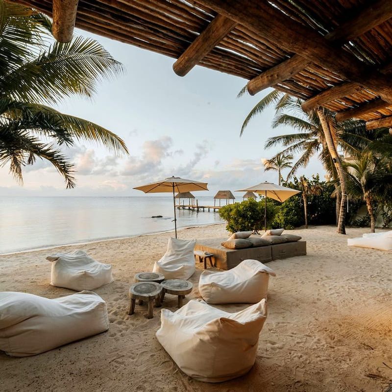 Beachfront Villa in Tankah Bay