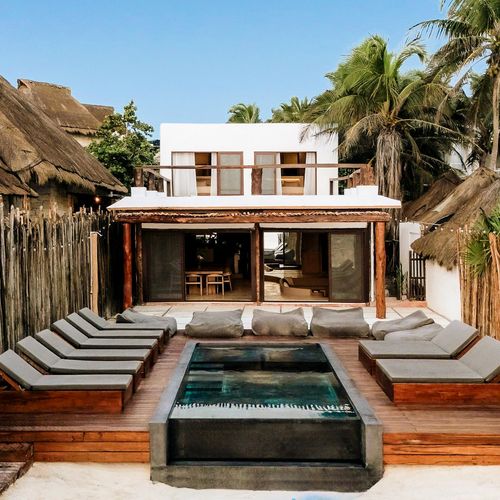 Beachfront Villa in Tulum