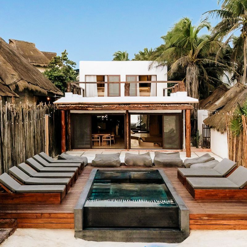 Beachfront Villa in Tulum