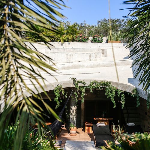 Brutalist Home in Zicatela