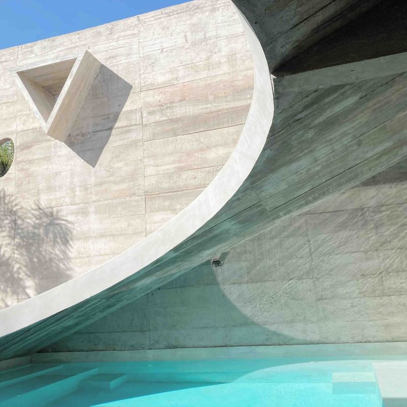 Brutalist Home in Zicatela