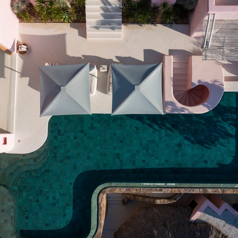 Pink Cliffside Villa in Careyes