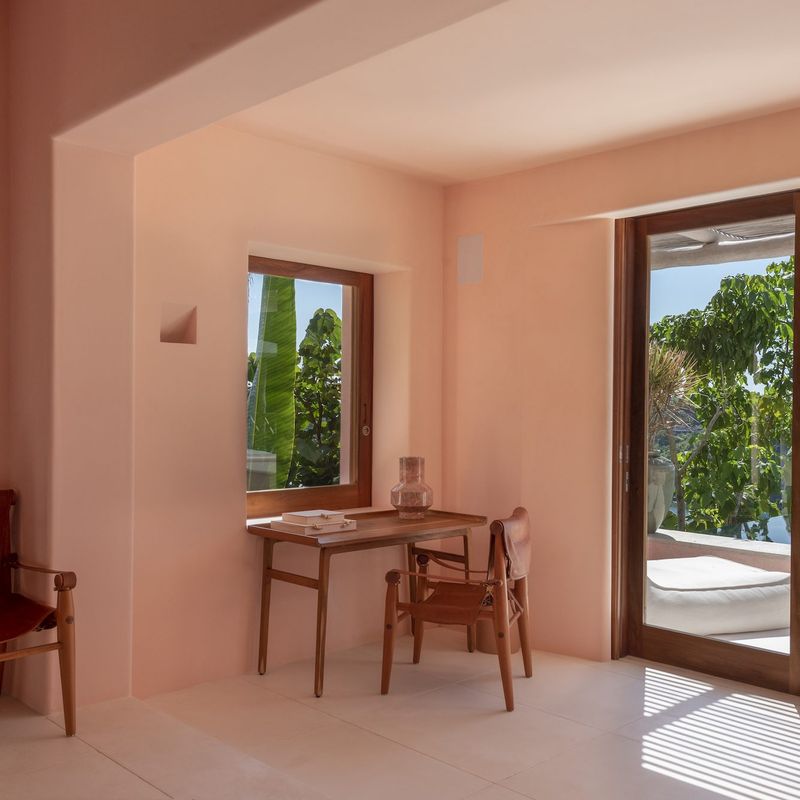 Pink Cliffside Villa in Careyes