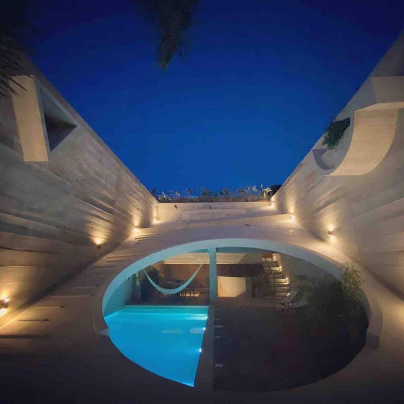 Brutalist Home in Zicatela