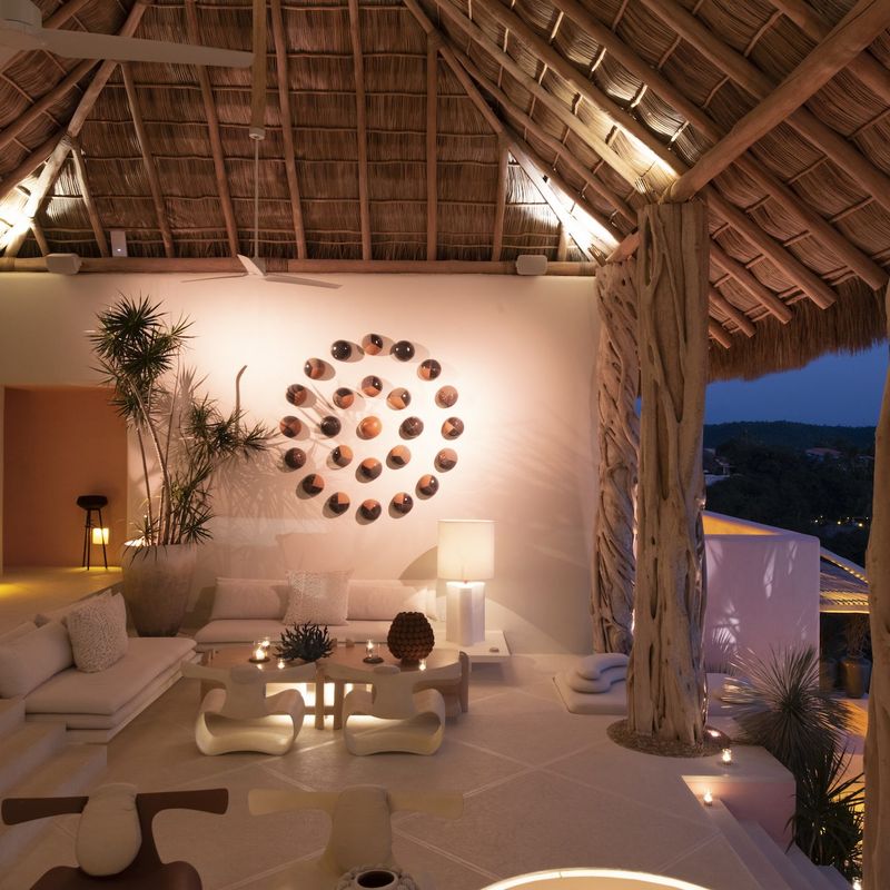 Pink Cliffside Villa in Careyes