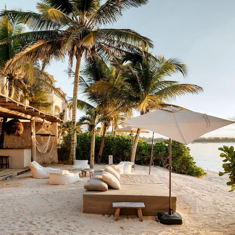 Beachfront Villa in Tankah Bay