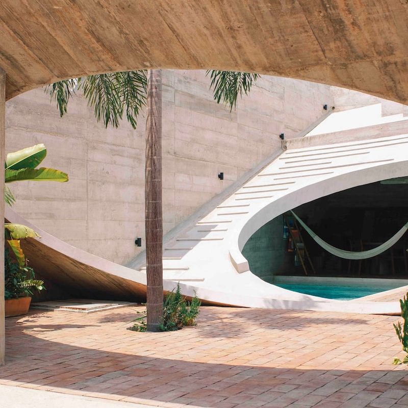 Brutalist Home in Zicatela