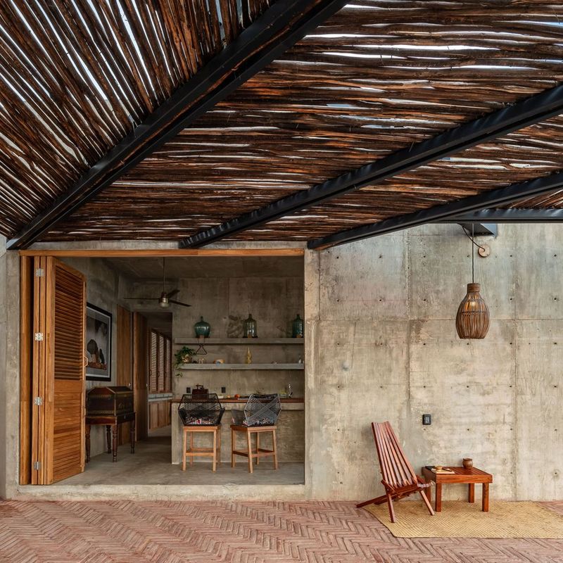 Brutalist Home in Playa Zapotengo