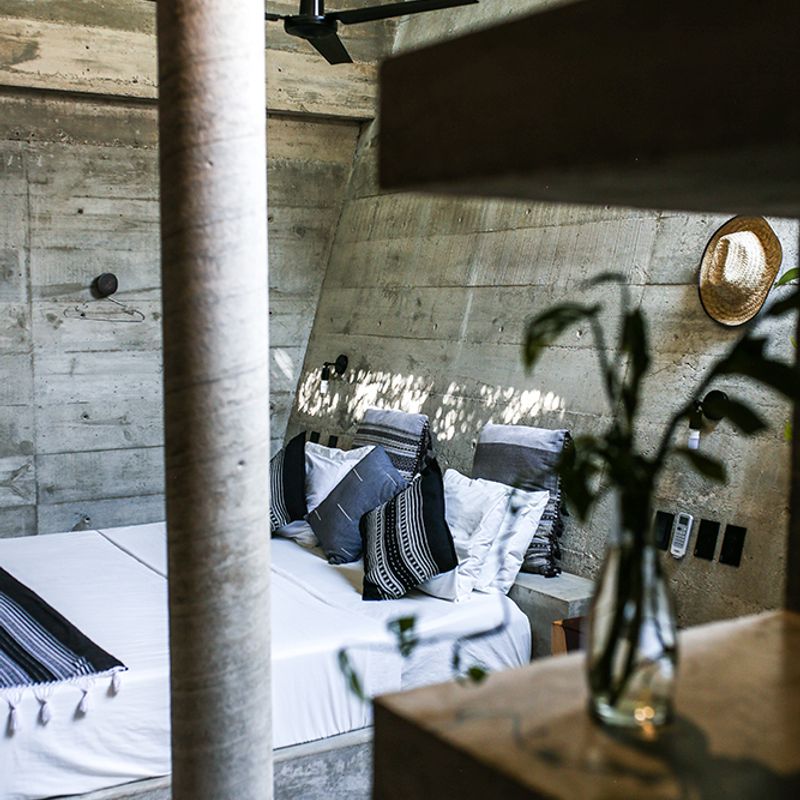 Brutalist Home in Zicatela