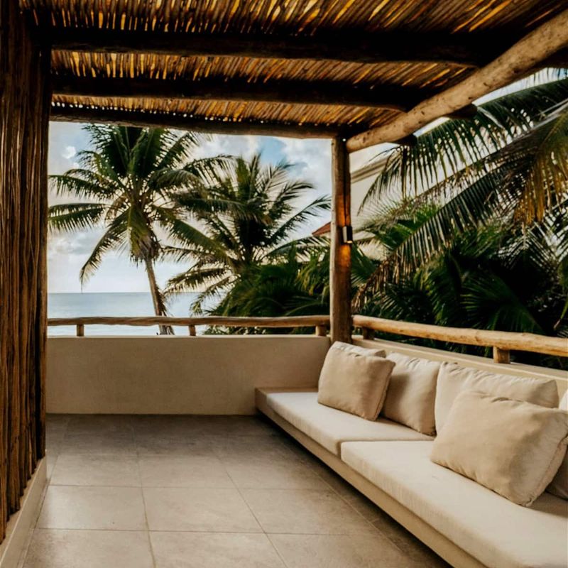 Beachfront Villa in Tankah Bay