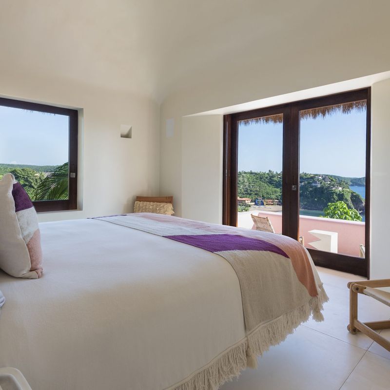 Pink Cliffside Villa in Careyes