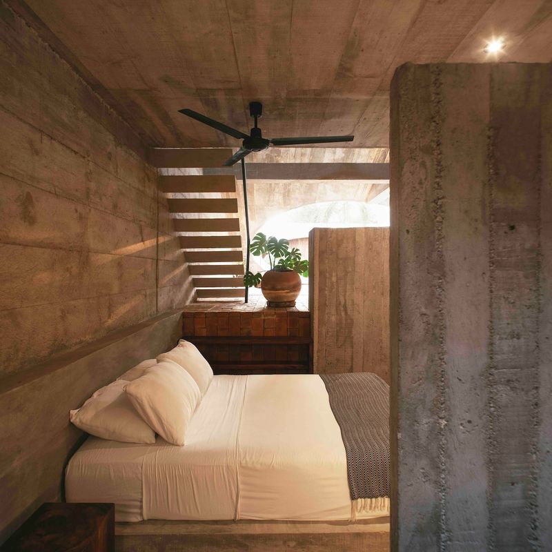 Brutalist Home in Zicatela