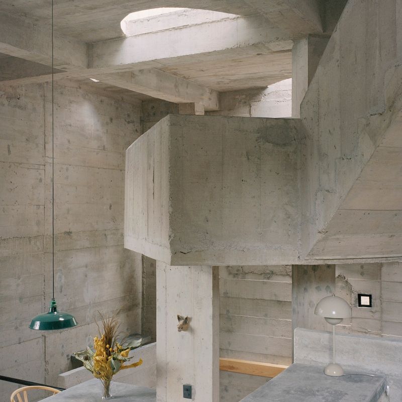 Brutalist Home in Mountains Outside CDMX