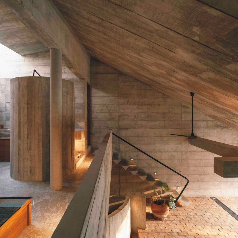 Brutalist Home in Zicatela