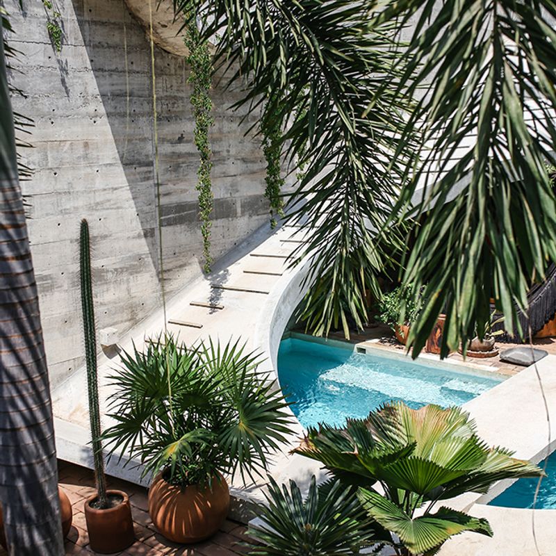 Brutalist Home in Zicatela