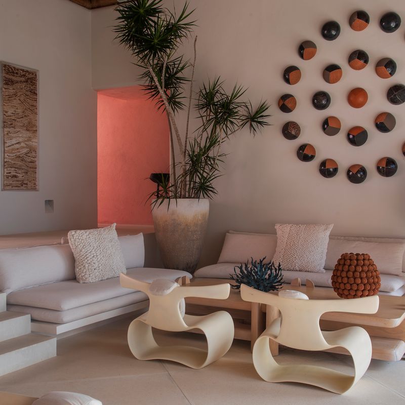 Pink Cliffside Villa in Careyes