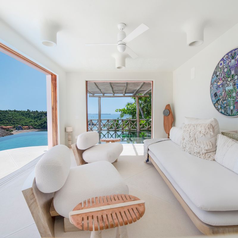 Pink Cliffside Villa in Careyes