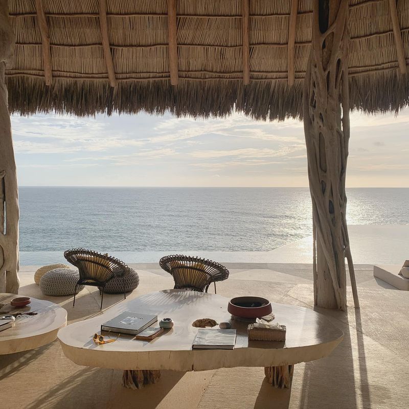 Pink Cliffside Villa in Careyes 