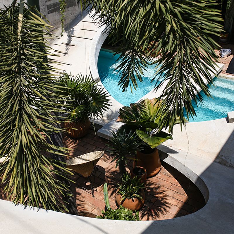 Brutalist Home in Zicatela