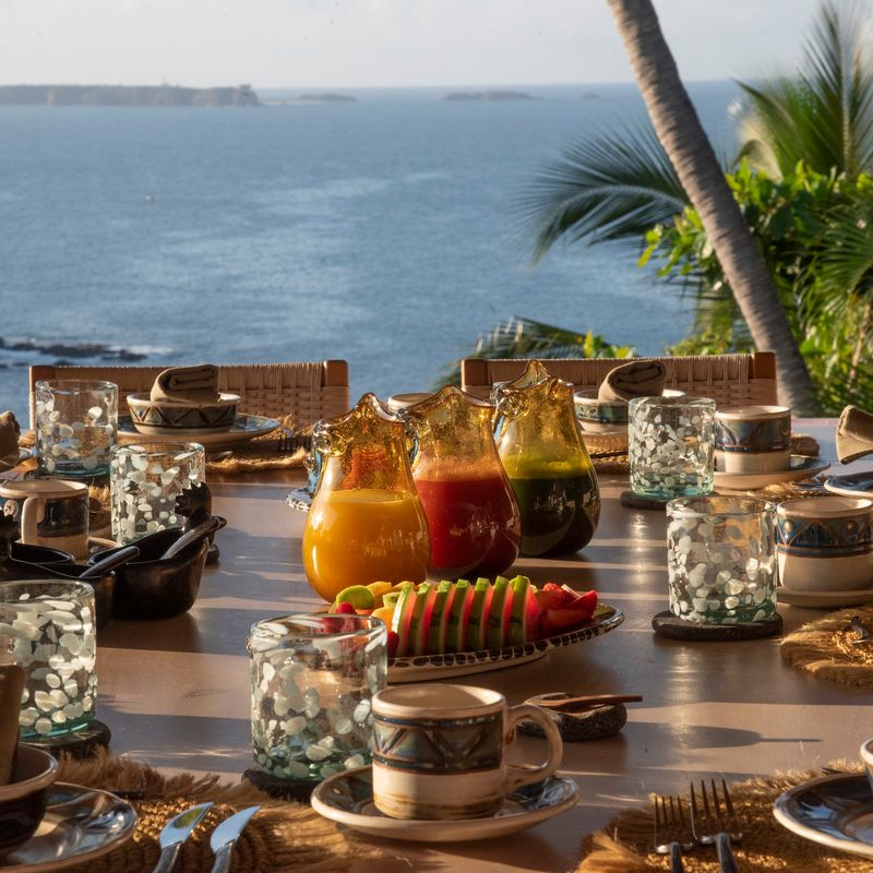 Pink Cliffside Villa in Careyes