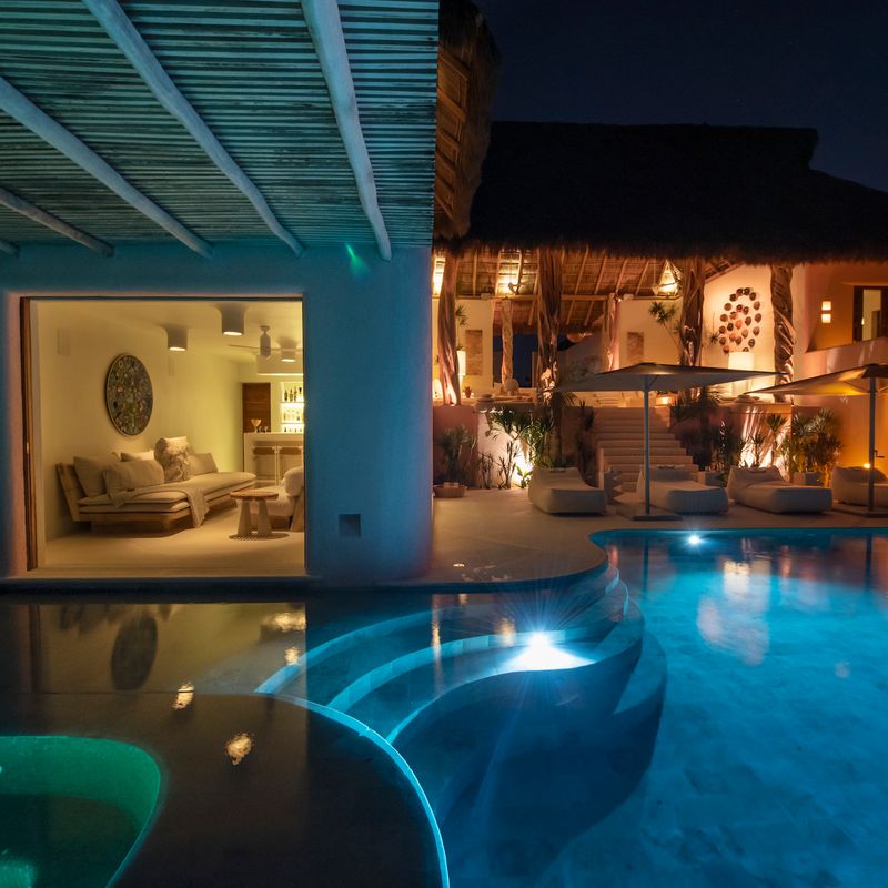 Pink Cliffside Villa in Careyes