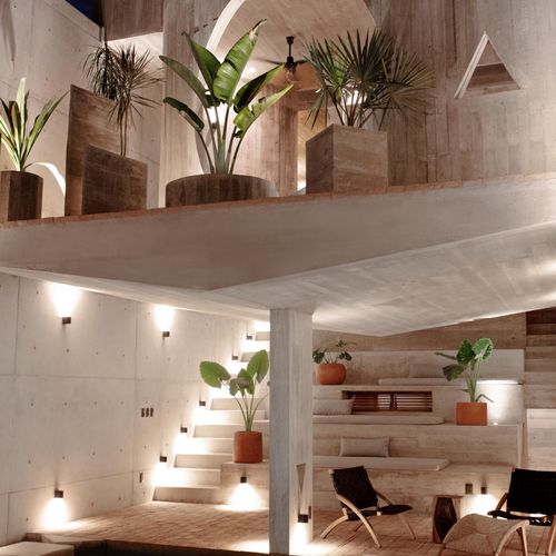 Brutalist Home in La Punta