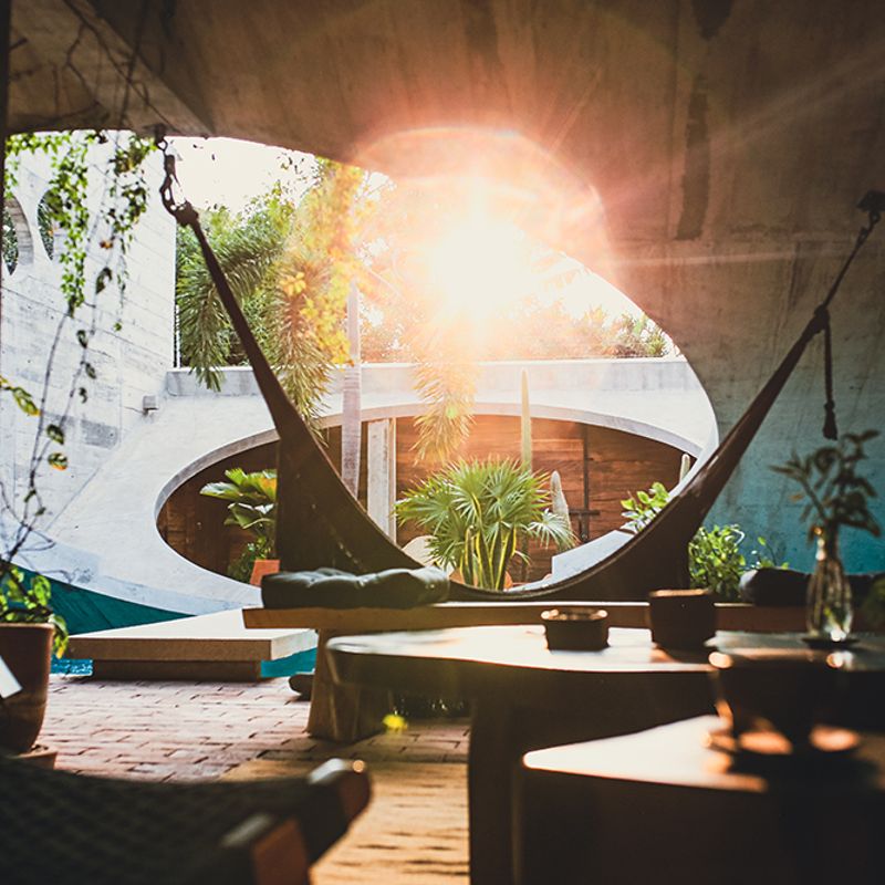 Brutalist Home in Zicatela