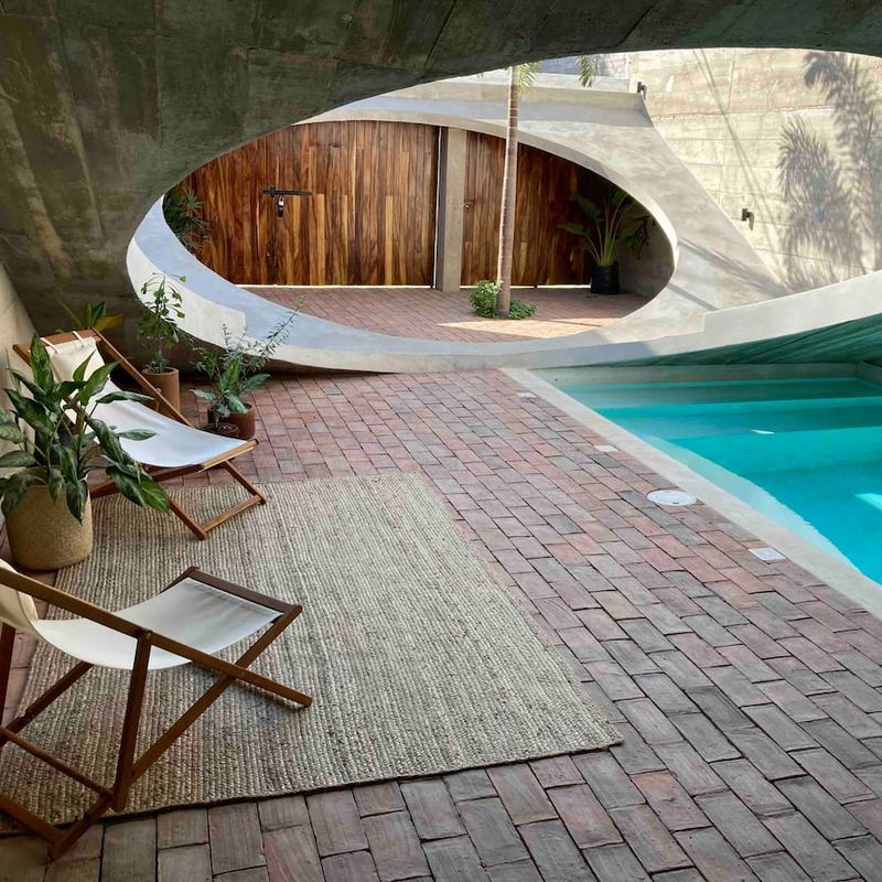 Brutalist Home in Zicatela