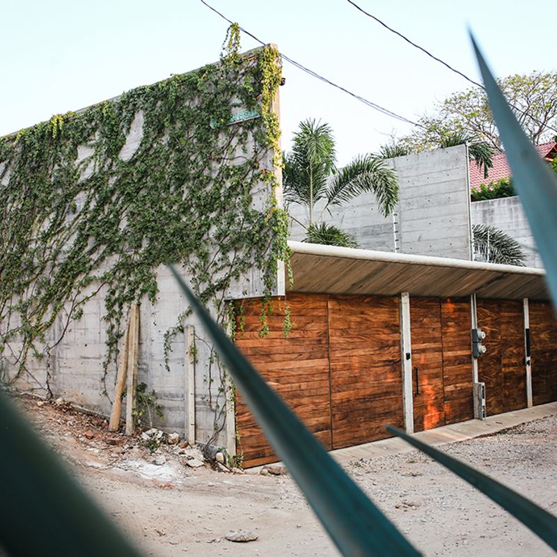 Brutalist Home in Zicatela