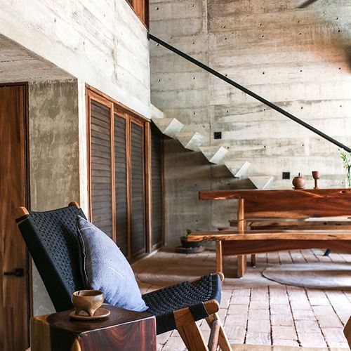 Brutalist Home in Zicatela