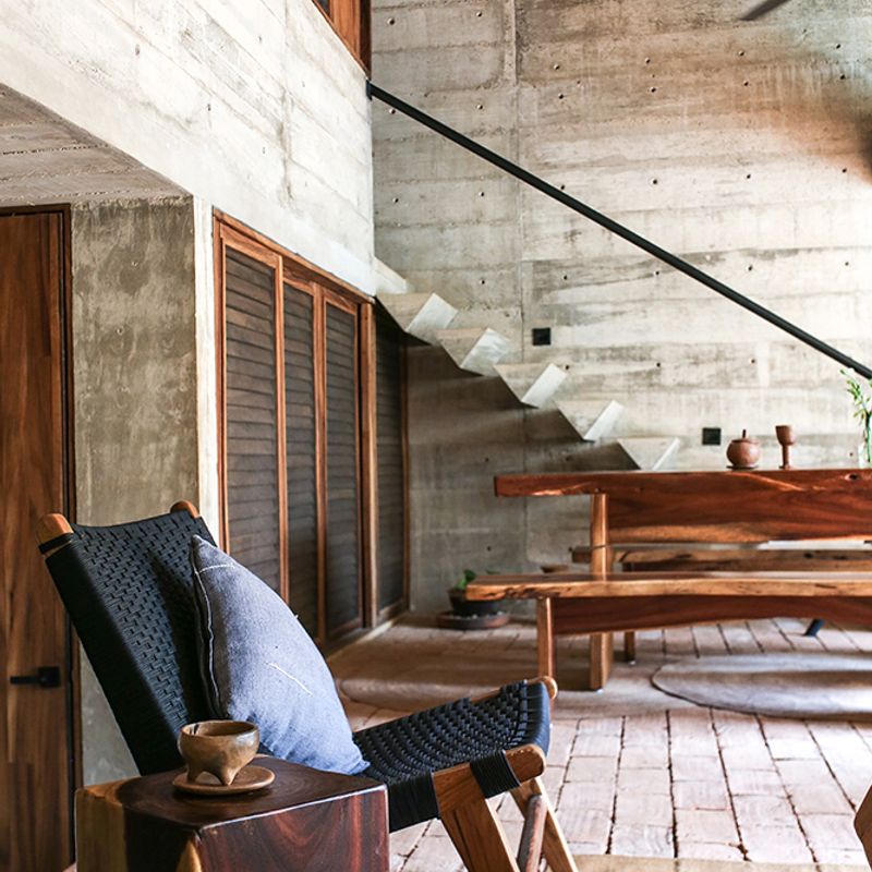 Brutalist Home in Zicatela