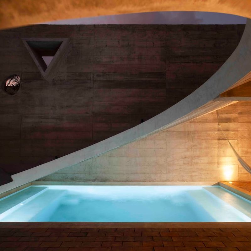 Brutalist Home in Zicatela