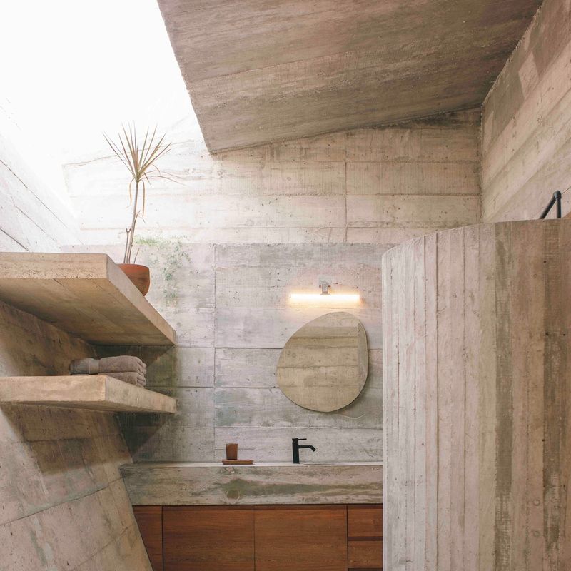 Brutalist Home in Zicatela