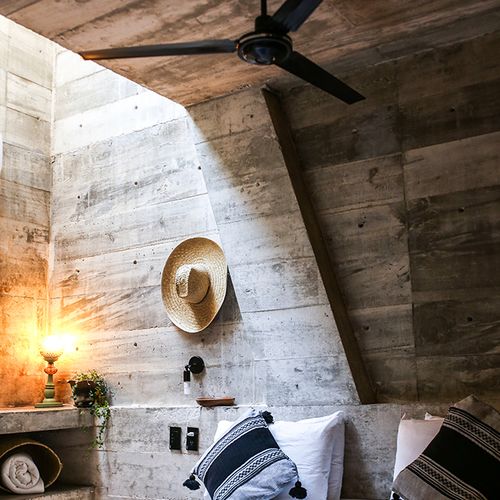 Brutalist Home in Zicatela