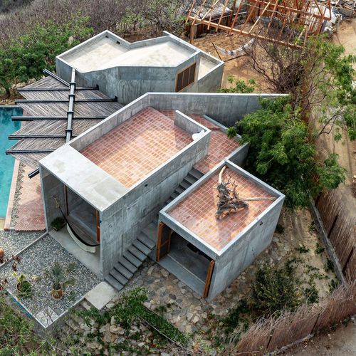 Brutalist Home in Playa Zapotengo