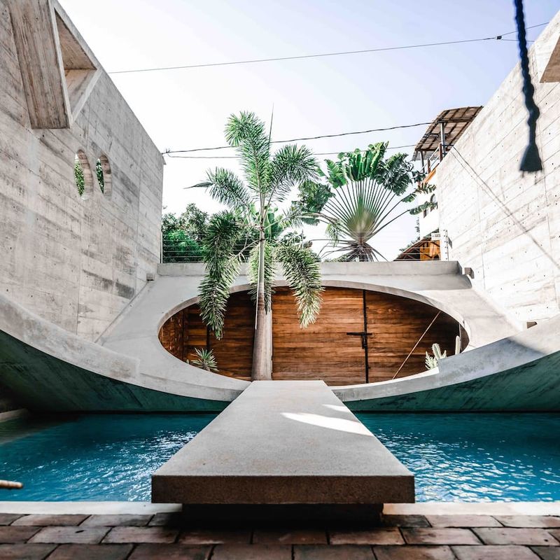 Brutalist Home in Zicatela