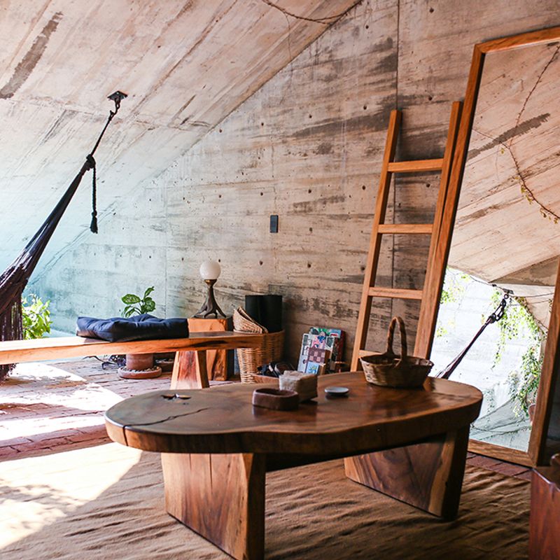 Brutalist Home in Zicatela