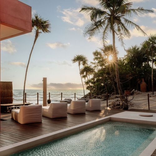 Beachfront Hacienda in Tulum 
