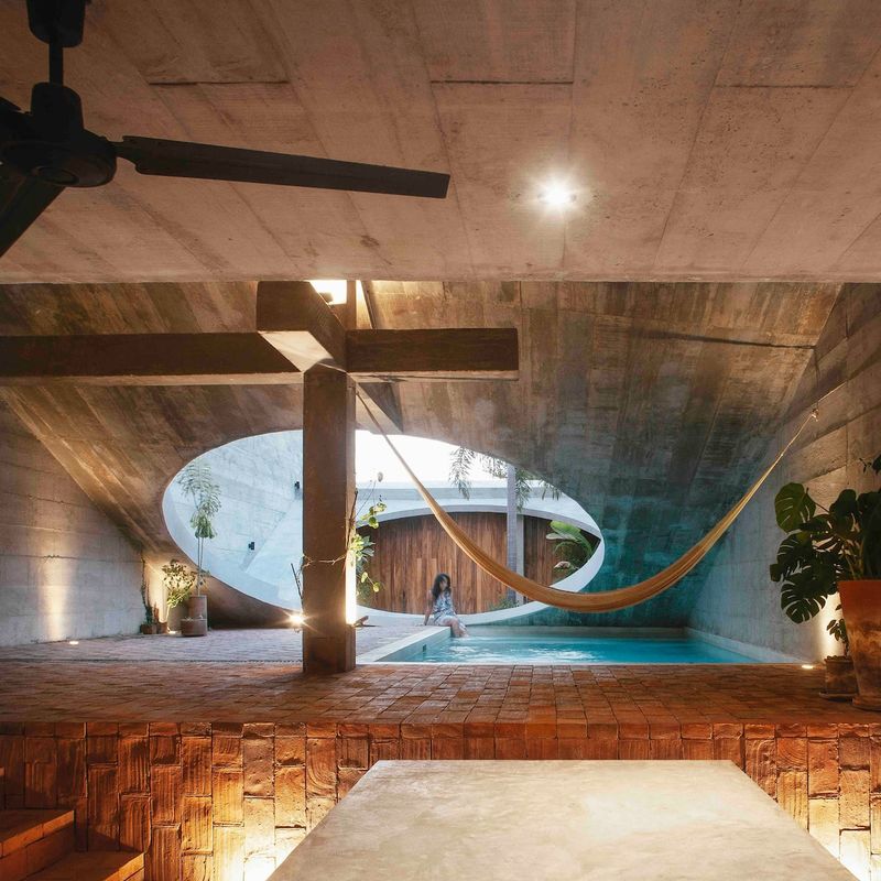 Brutalist Home in Zicatela