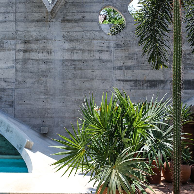 Brutalist Home in Zicatela